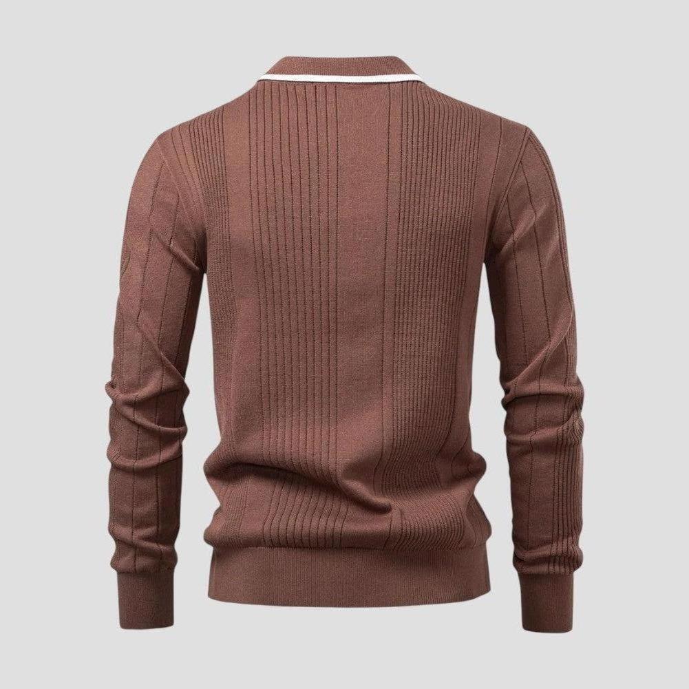 Moon Madrid Arkadelphia Polo Sweater