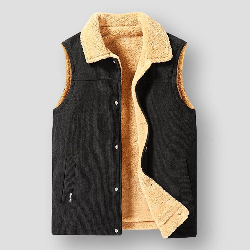 Moon Madrid Francisco Urban Edge Solid Vest Jacket