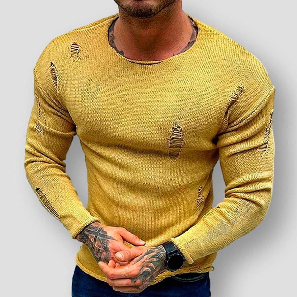 Saint Martin Denton Hollow Out Knit T-Shirt