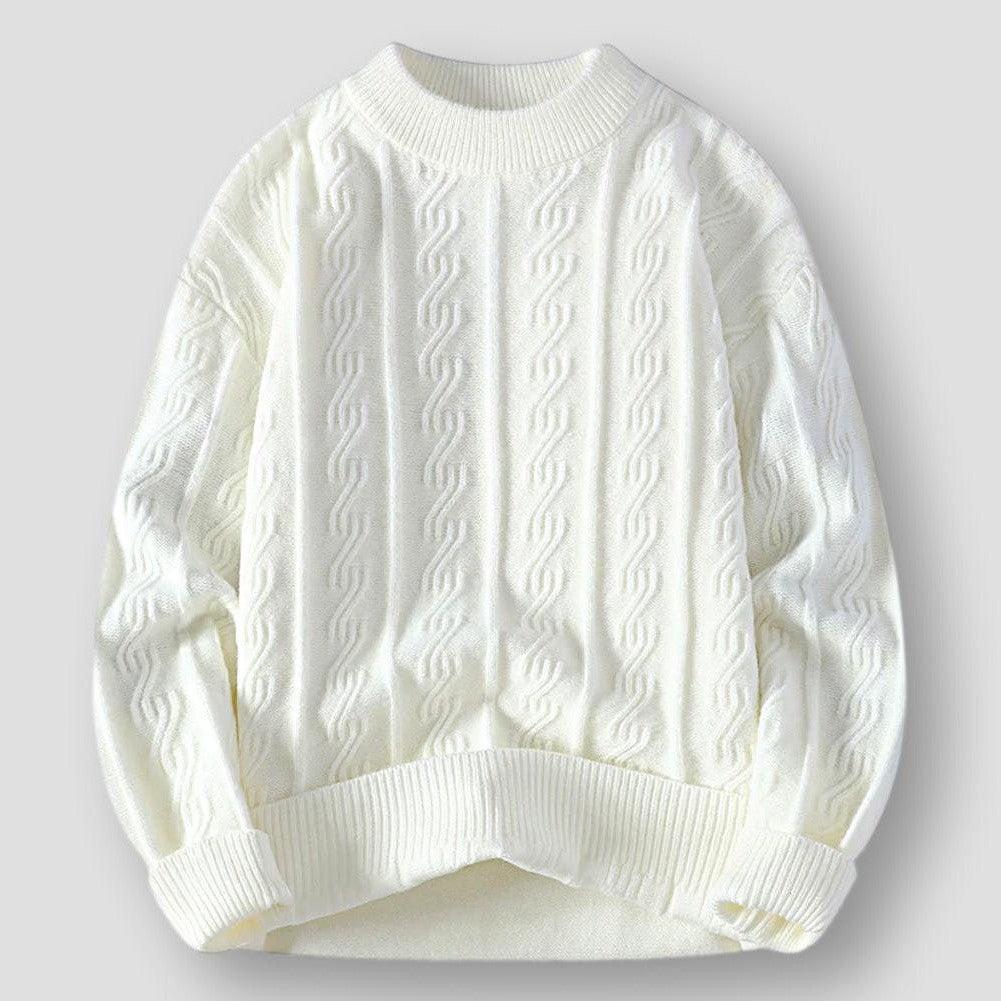Sky Morris Denton Effortless Twist Striped Sweater