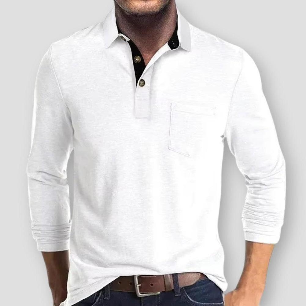 Sky Morris Fort Pierce Long Sleeve Polo