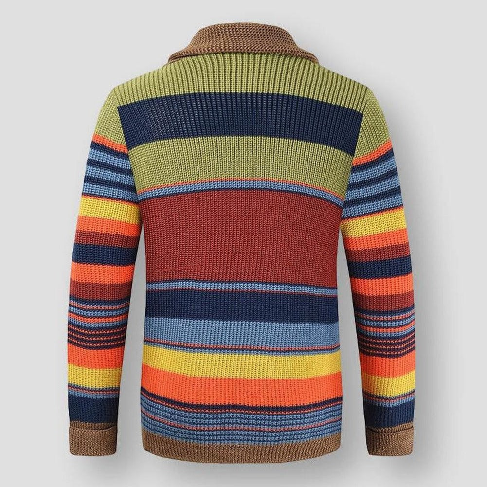 Sky Morris Orlando Striped Colorful Cardigan