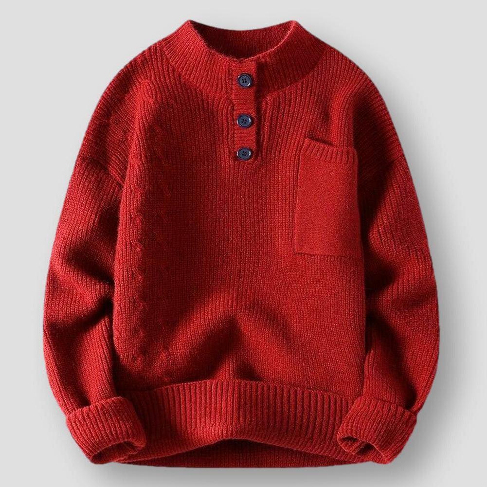 Sky Morris Torrance Buttoned Bliss Knitted Sweater