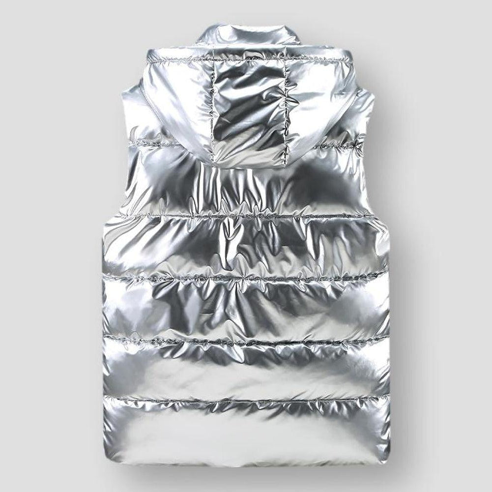Saint Martin Metallic Hooded Vest