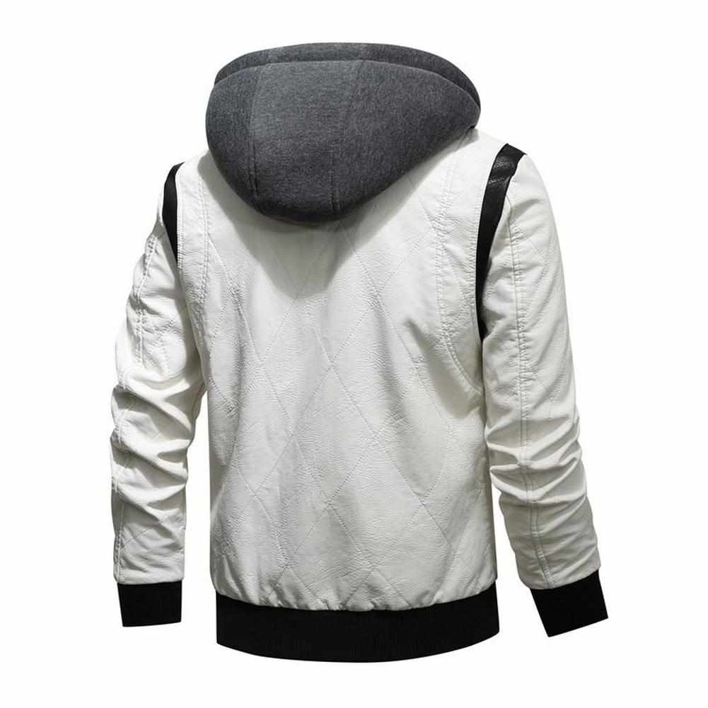 Night Madrid Hooded Leather Jacket