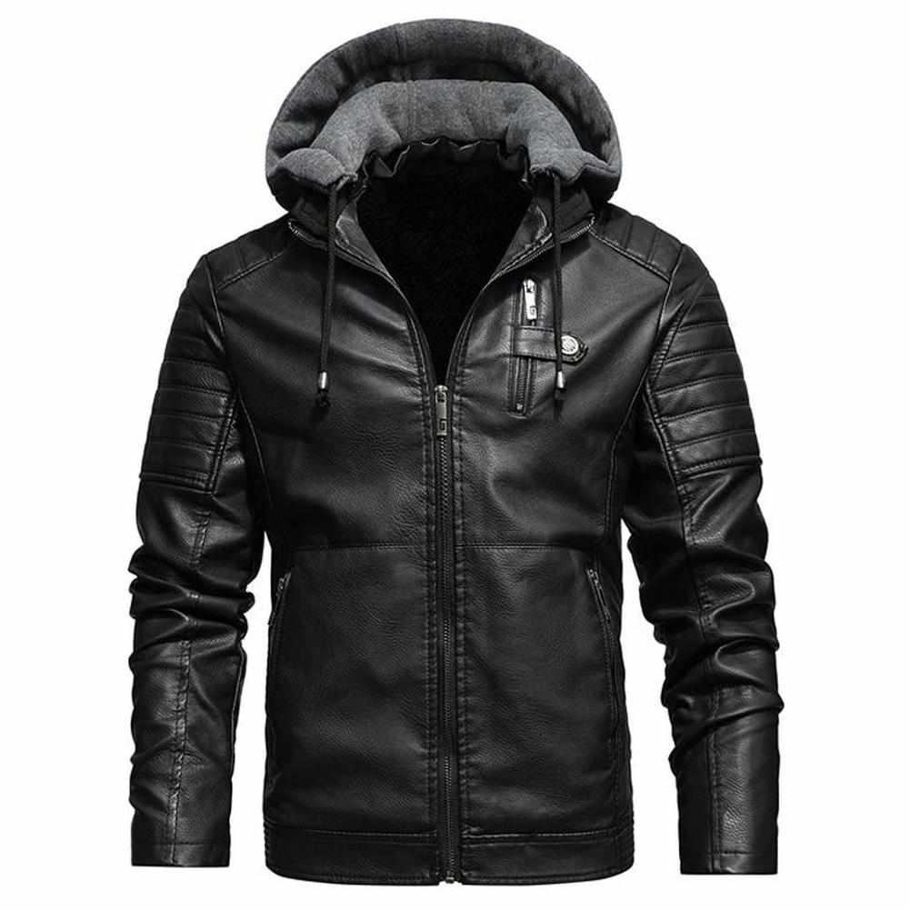 Night Madrid Leather Biker Jacket