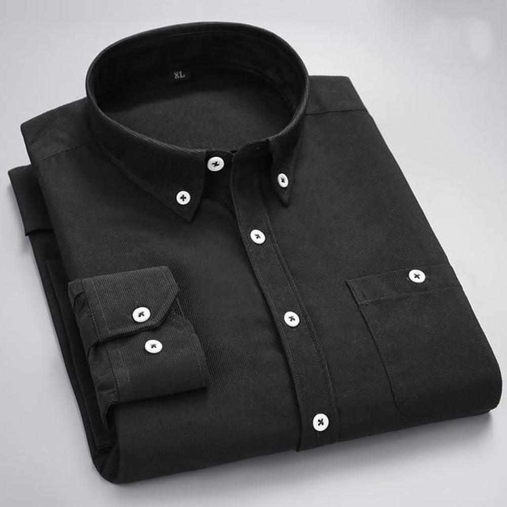 Night Madrid Corduroy Button-Down Shirt