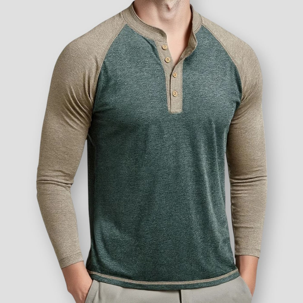 Sky Morris Rogers Henley Pullover