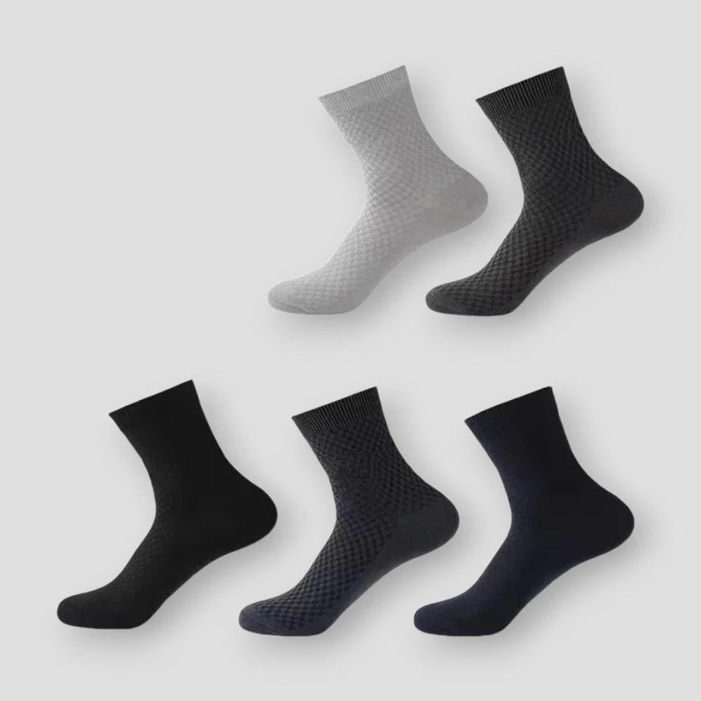 Moon Madrid Irvine Bamboo Fiber Socks - 5 Pairs