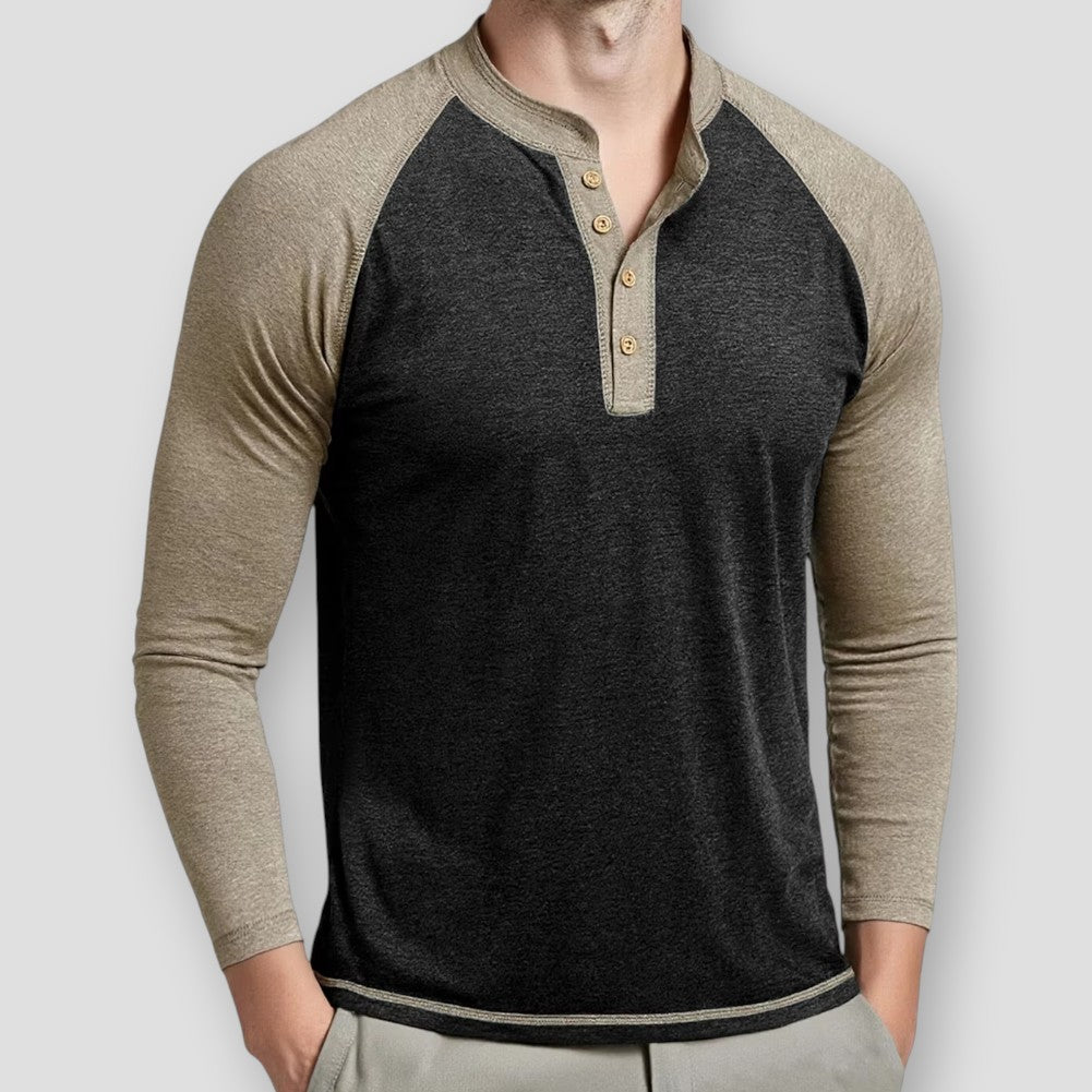Sky Morris Rogers Henley Pullover