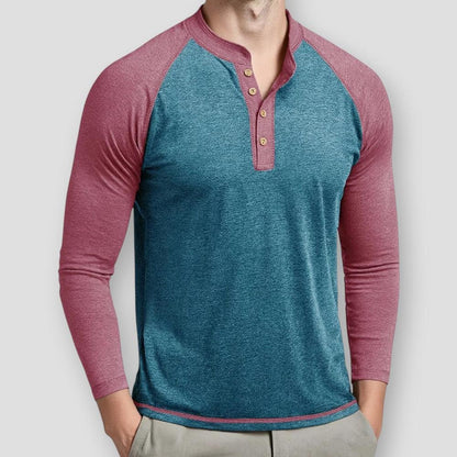 Sky Morris Rogers Henley Pullover