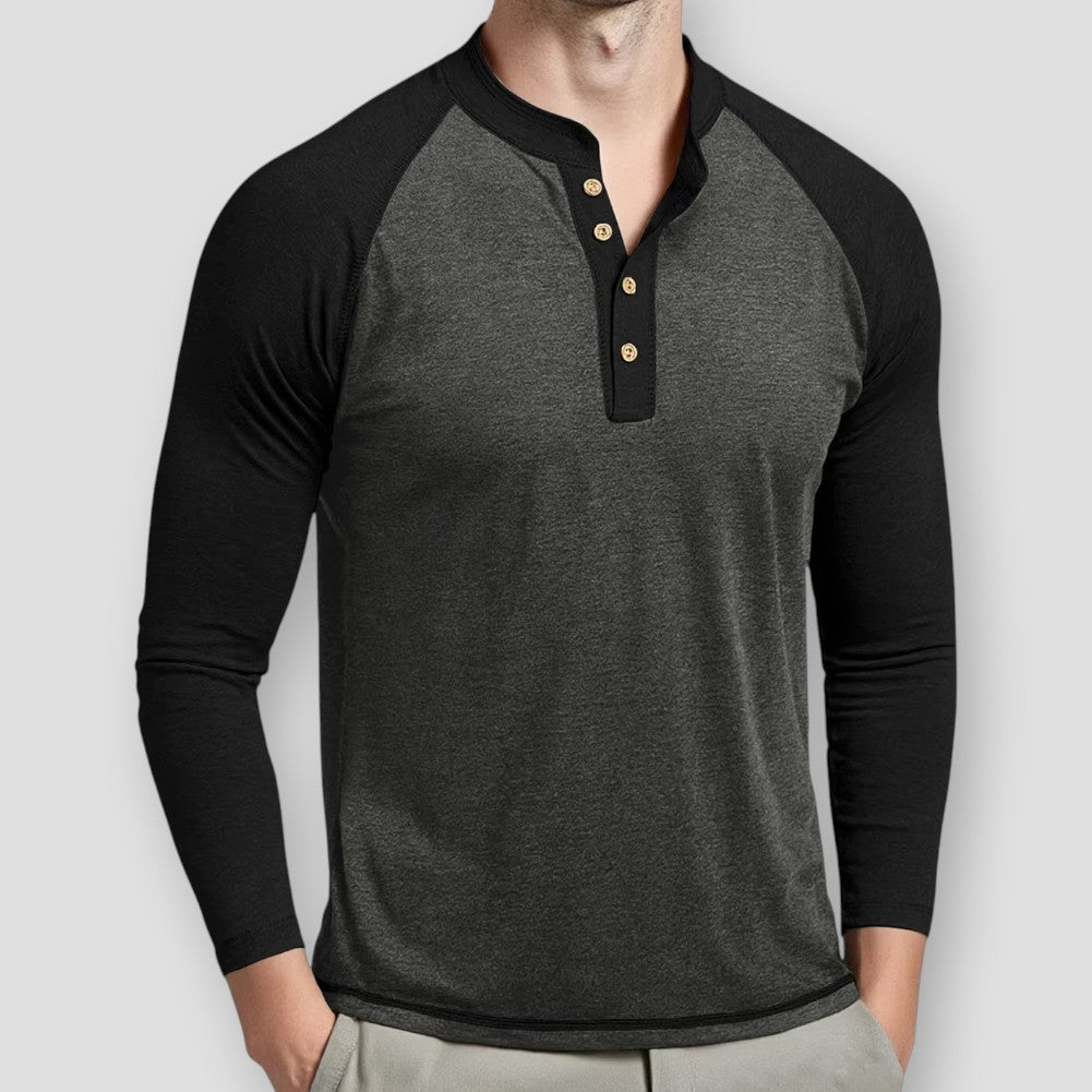 Sky Morris Rogers Henley Pullover