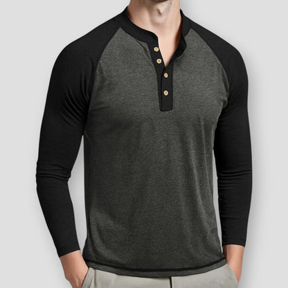 Sky Morris Rogers Henley Pullover