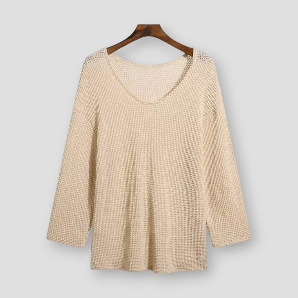 Moon Madrid Kokomo Long Sleeve Hollow Tee