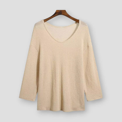 Moon Madrid Kokomo Long Sleeve Hollow Tee