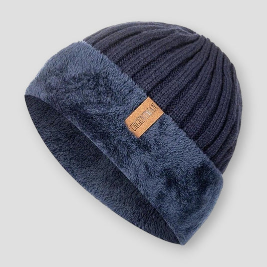 Sky Morris Fur Knitted Beanie