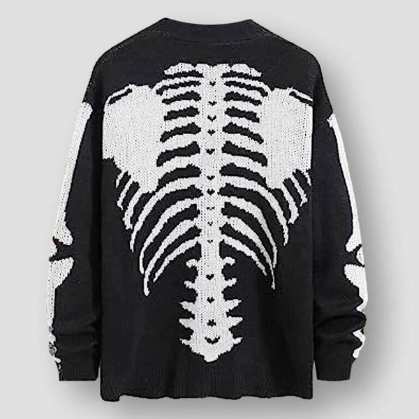 Moon Madrid Antonio Vintage Elegance Skeleton Cardigan Moon Morris