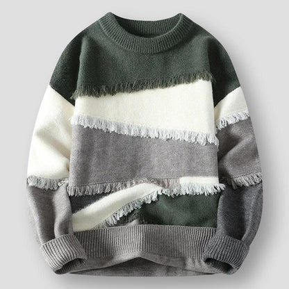 Moon Madrid Aurora Patchwork Knitted Sweater