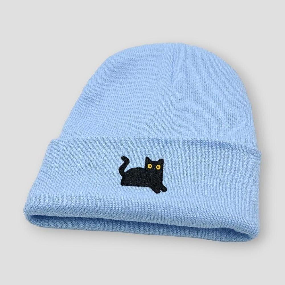 Moon Madrid Black Kitty Beanie