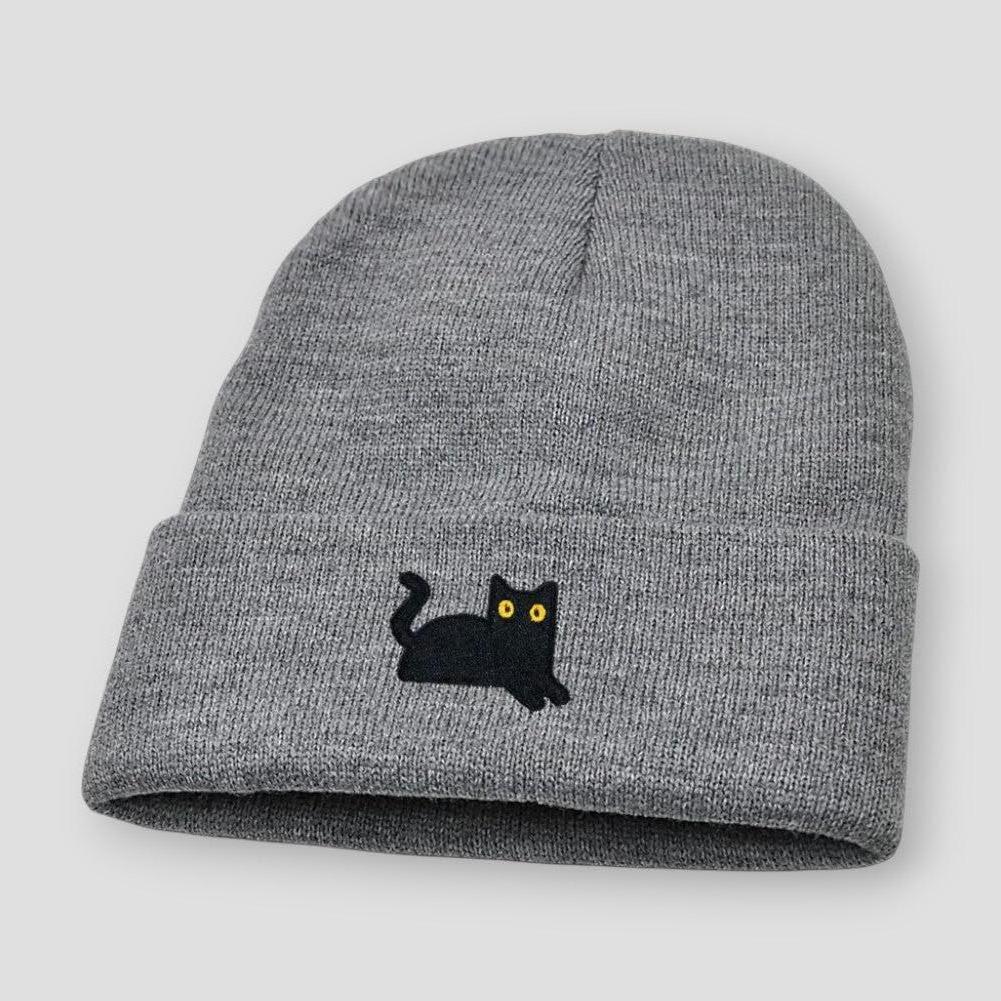 Moon Madrid Black Kitty Beanie