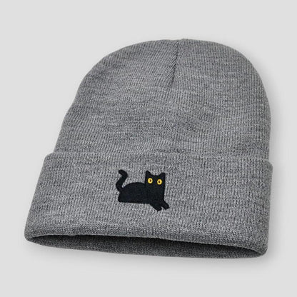 Moon Madrid Black Kitty Beanie