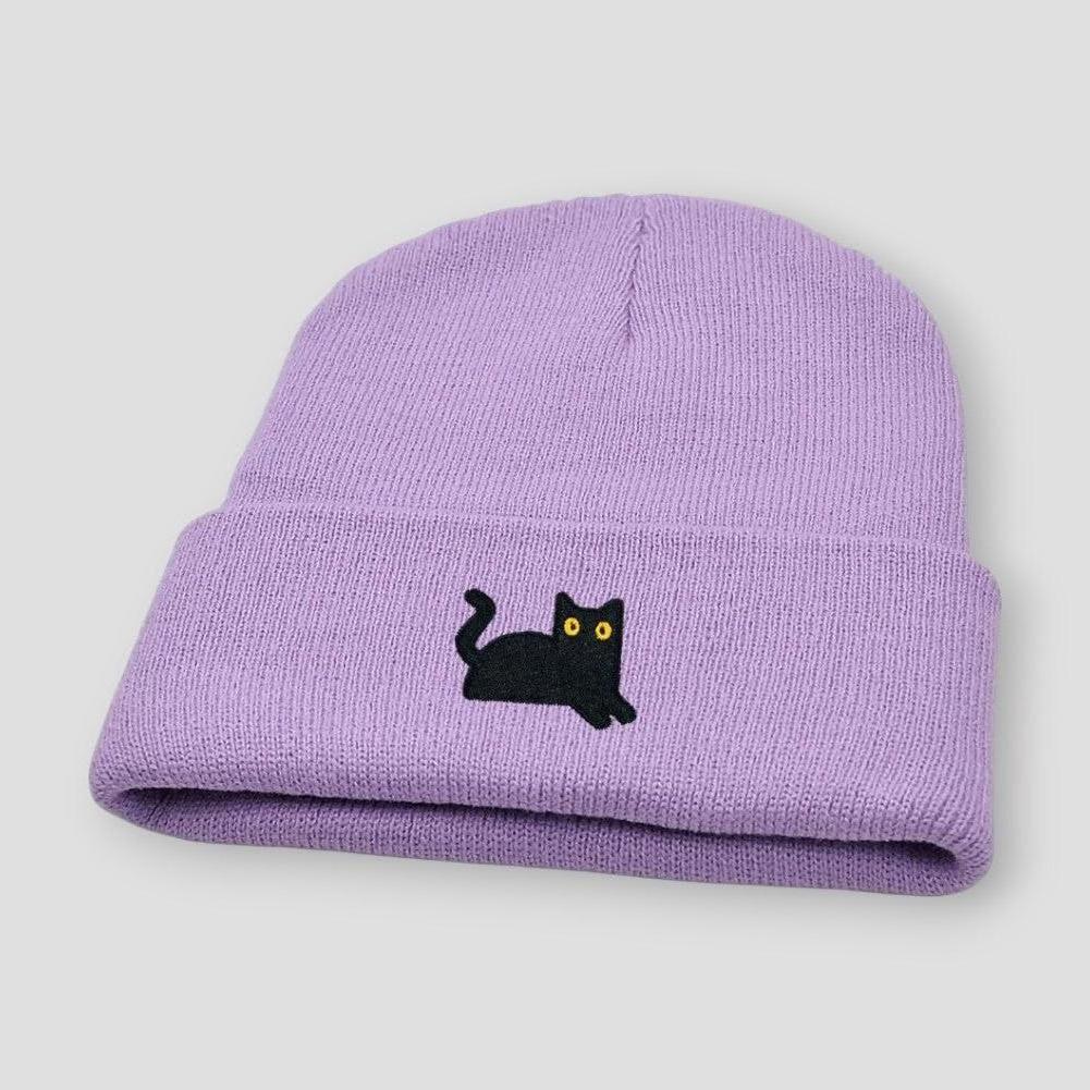 Moon Madrid Black Kitty Beanie