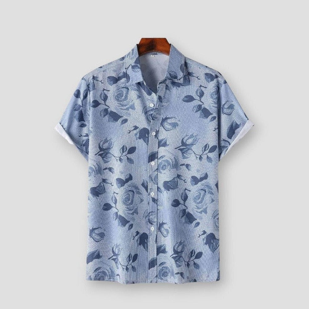 Moon Madrid Bluefield Floral Shirt