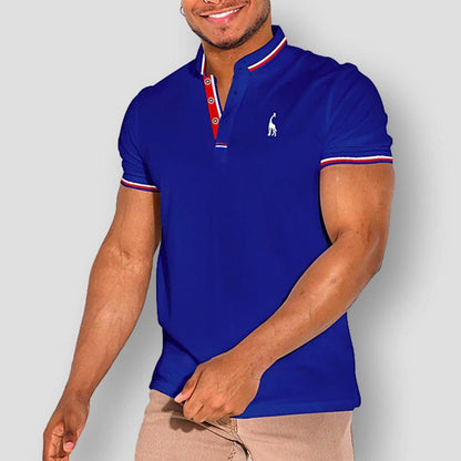 Moon Madrid Clovis Striped Elegance Polo Shirt