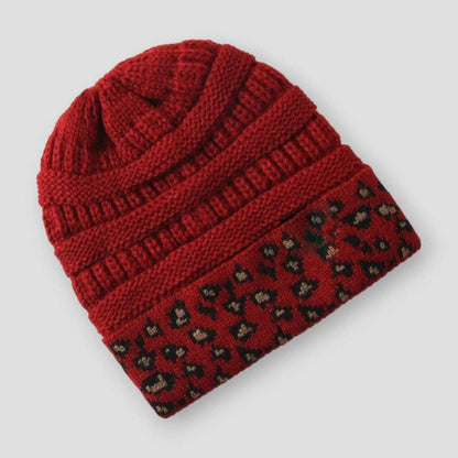 Moon Madrid Dallas Wild Leopard Knitted Beanie