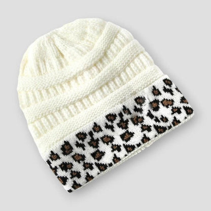 Moon Madrid Dallas Wild Leopard Knitted Beanie