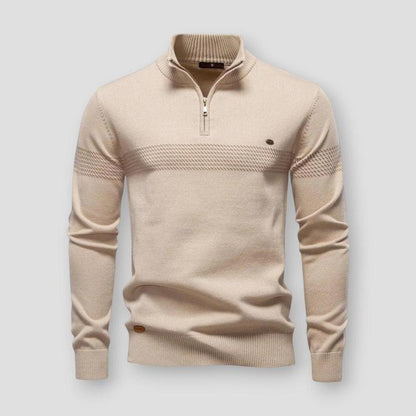 Moon Madrid Decatur Half-Zipped Sweater