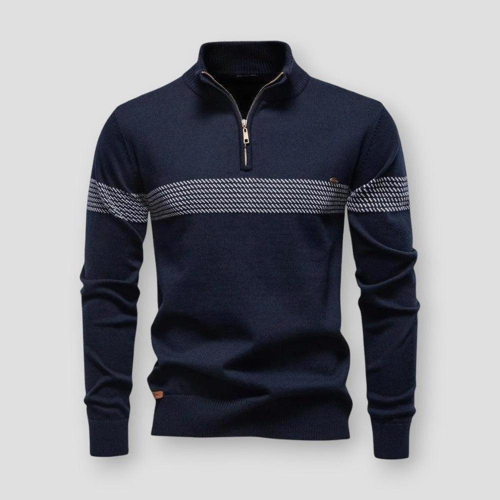 Moon Madrid Decatur Half-Zipped Sweater