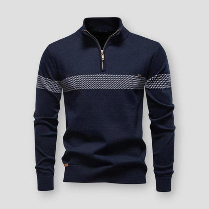Moon Madrid Decatur Half-Zipped Sweater