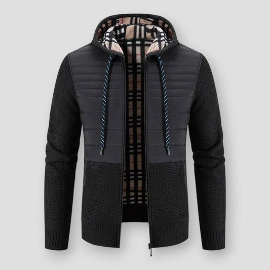 Moon Madrid Diego Luxe Blend Zip Hooded Cardigan