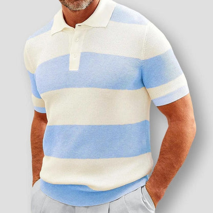 Moon Madrid Fontana Summer Striped Polo Shirt