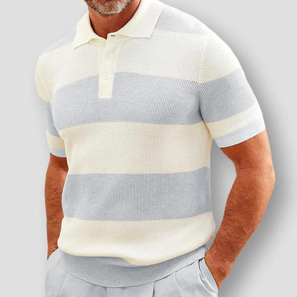 Moon Madrid Fontana Summer Striped Polo Shirt