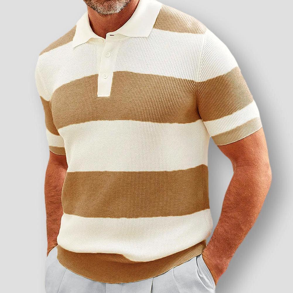 Moon Madrid Fontana Summer Striped Polo Shirt