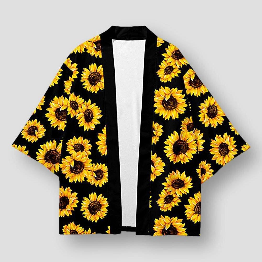 Moon Madrid Fresno Sunflower Serenade Kimono