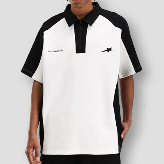 Moon Madrid Knoxville Vintage Patchwork Polo Shirt