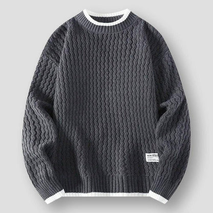 Moon Madrid Oakland Classic Zigzag Stripe Sweater