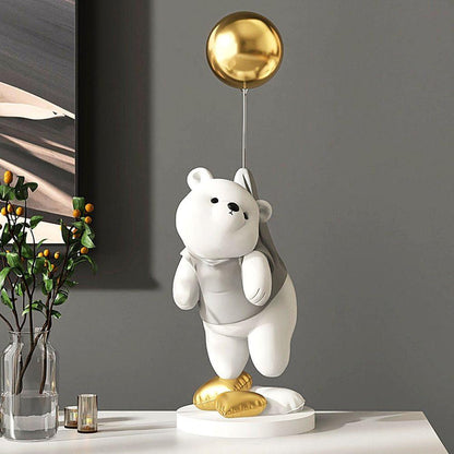 Moon Madrid Ontario Balloon Polar Bear Figurine