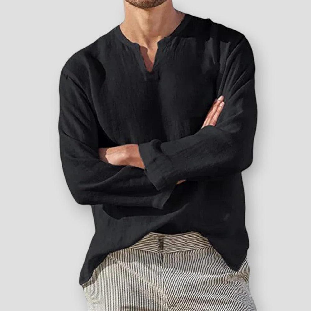 Moon Madrid Saybrook Cotton Linen Shirt