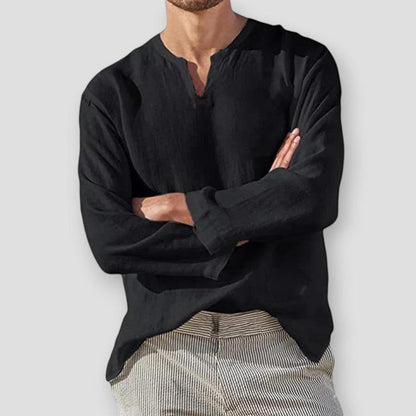 Moon Madrid Saybrook Cotton Linen Shirt