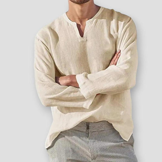 Moon Madrid Saybrook Cotton Linen Shirt