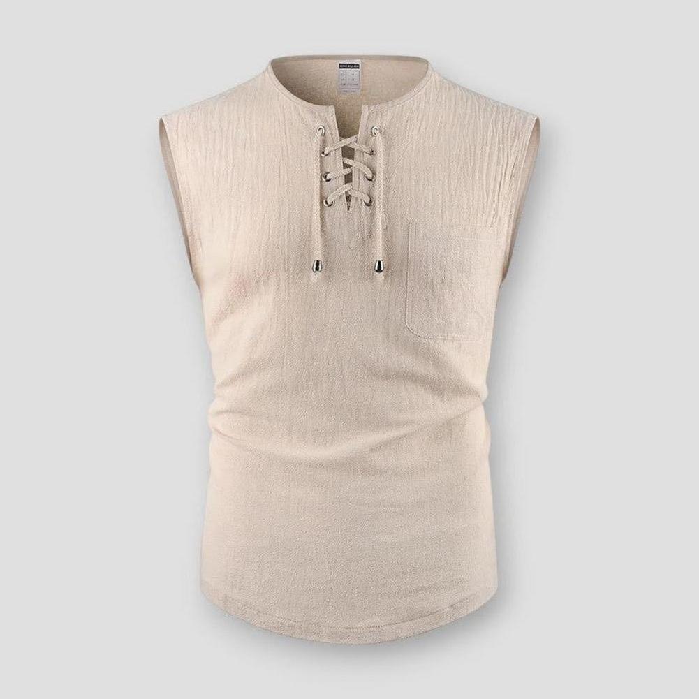Moon Madrid Sudbury Cotton Linen Tank Top