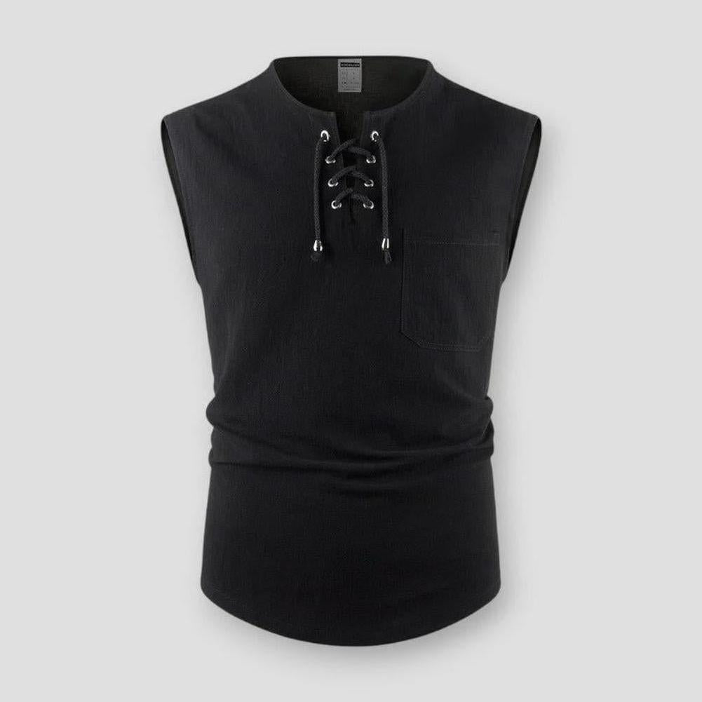 Moon Madrid Sudbury Cotton Linen Tank Top