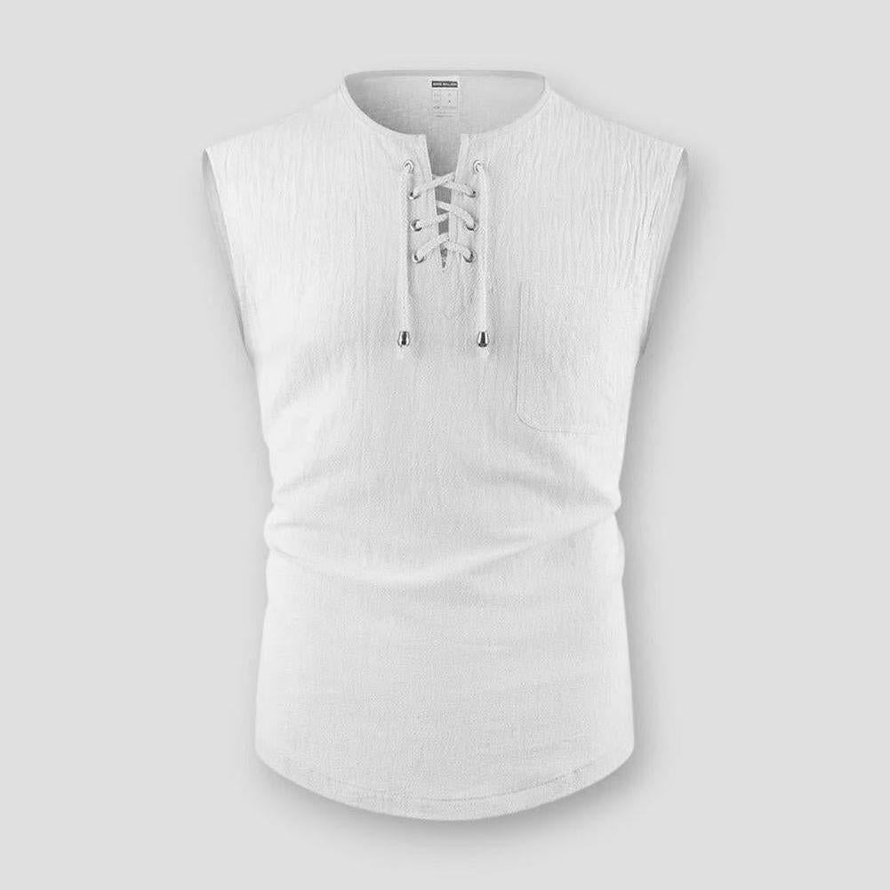 Moon Madrid Sudbury Cotton Linen Tank Top
