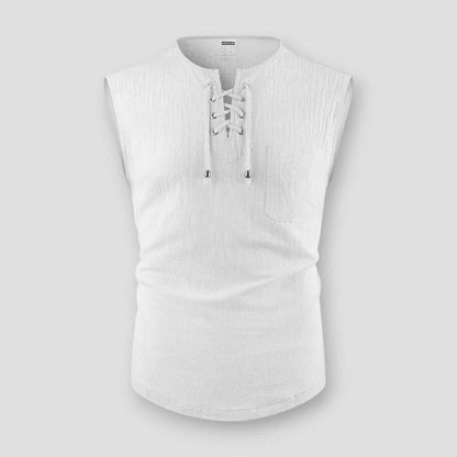 Moon Madrid Sudbury Cotton Linen Tank Top