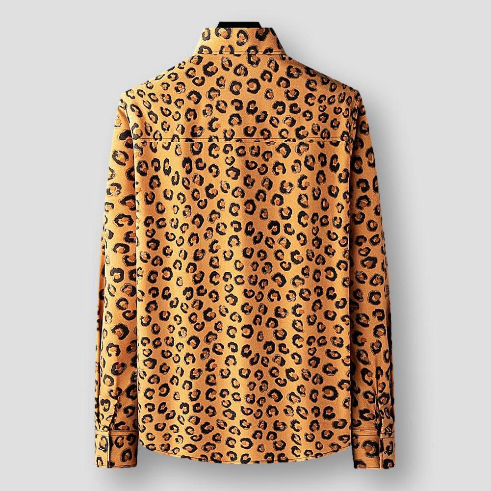 Moon Madrid Vegas Wild Luxe Leopard Shirt