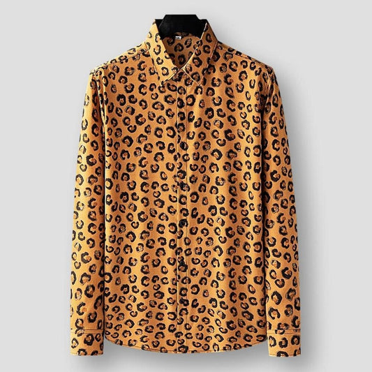 Moon Madrid Vegas Wild Luxe Leopard Shirt